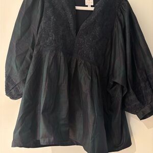 J. Marie Festive Plaid Top